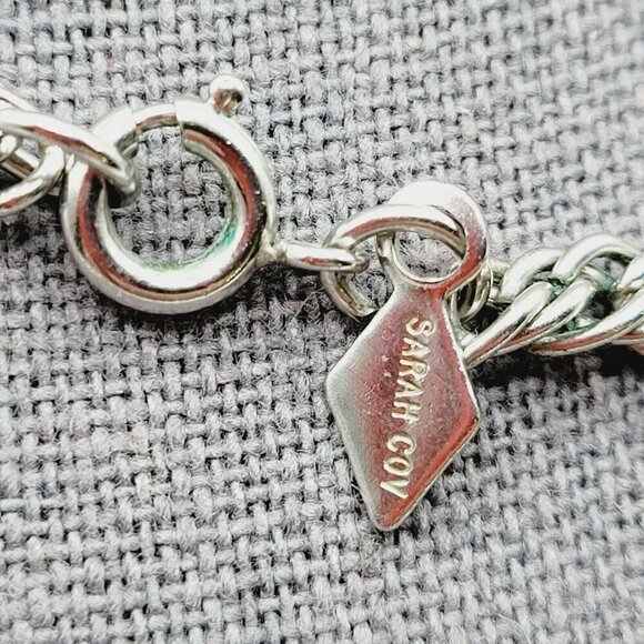 Vintage Sarah Coventry Silver Tone Necklace Chain 30" Signed EUC Business Causal - Picture 5 of 5